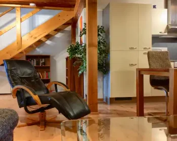 Wohnzimmer Ferienwohnung Graumohn